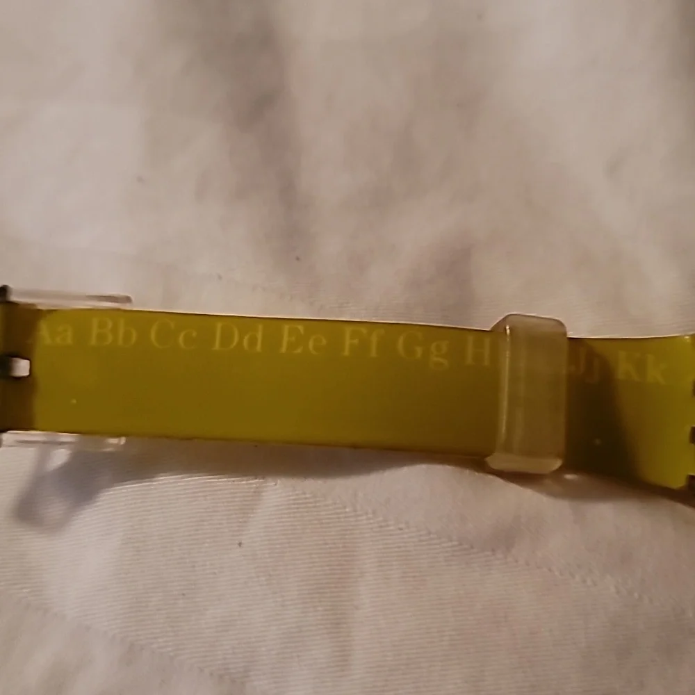 Swatch Lady XYZ Working‎ But Dirty & Used Watch Pink Green Alphabet